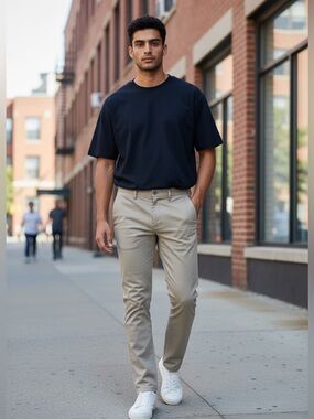 NWT - Men's Flat Front Slim Fit Pant 34W/32L